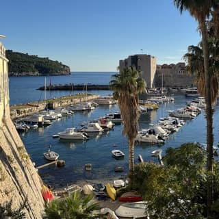 Boats in the harbour of Dubrovnik